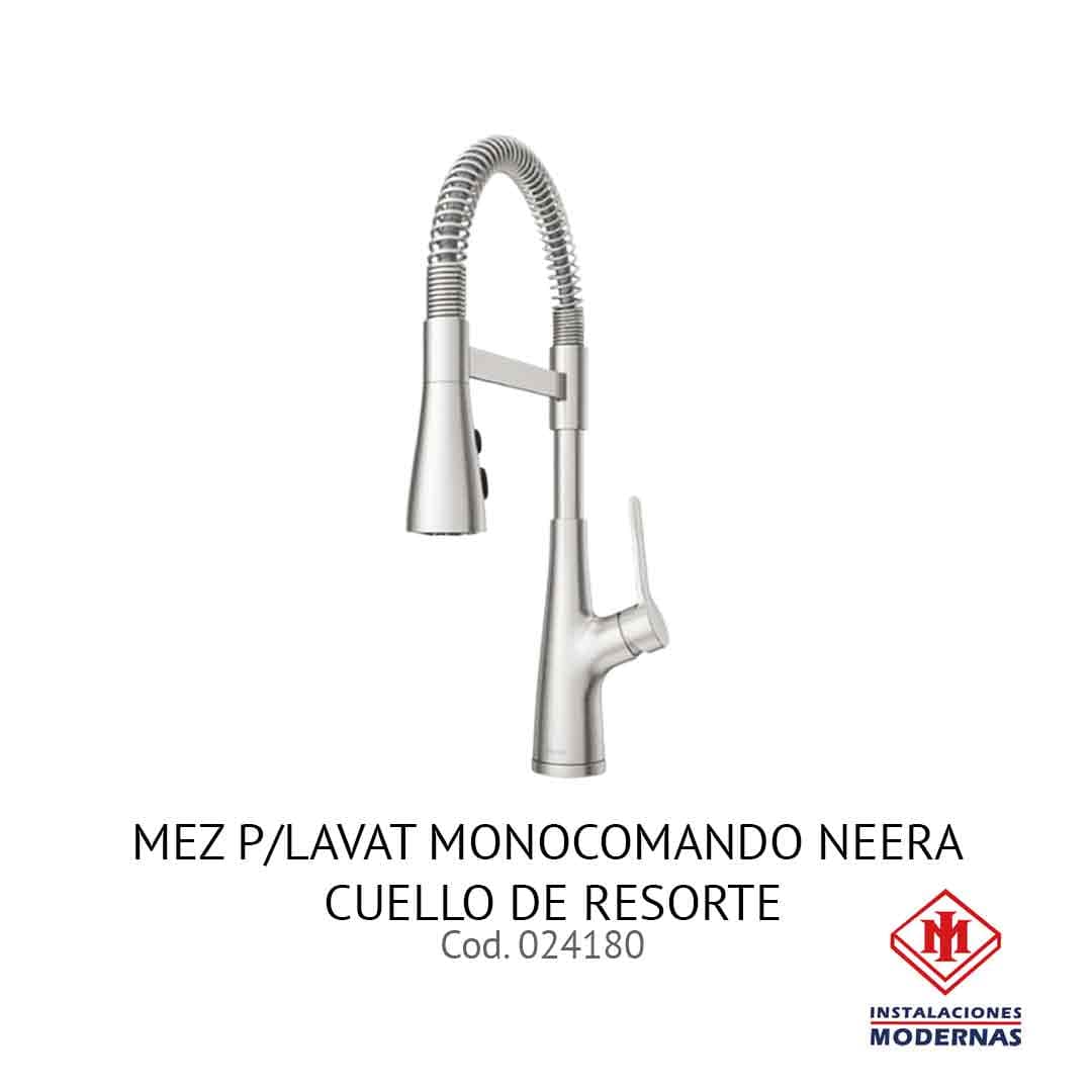 MEZ P/LAVAT MONOCOMANDO NEERA CUELLO DE RESORTE
