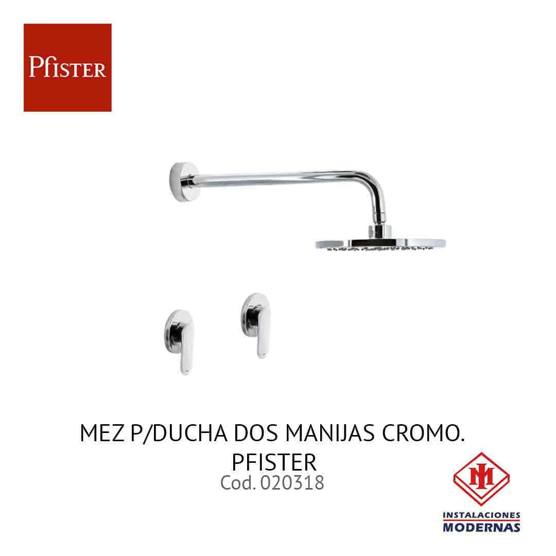 MEZ P/DUCHA DOS MANIJAS CROMO. PFISTER