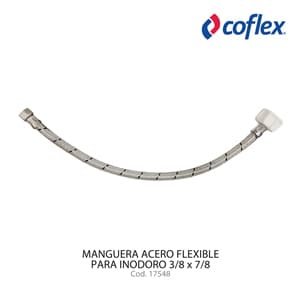 MANG ACERO FLEXI 40CM 3/8 X 7/8 P/INO COFLEX