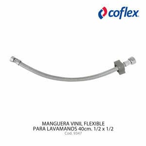 MANG VINIL FLEX 40CM 1/2X1/2 P/Lavamanos COFLEX