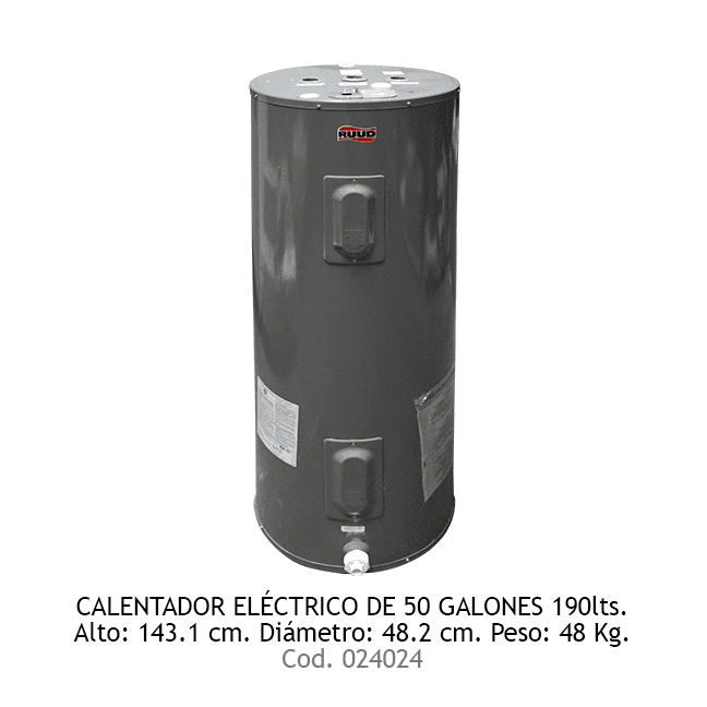 CALENT 50 GAL 220V RUUD 190lts