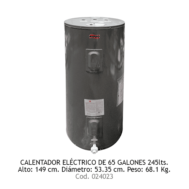 CALENT 65 GAL 220V RUUD 245lts