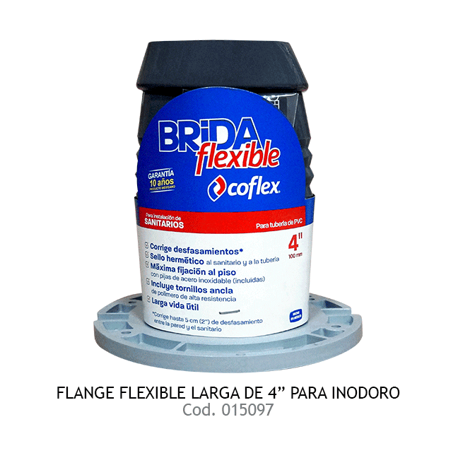 FLANGE FLEXIBLE LARGA 4" P/INODORO COFLEX