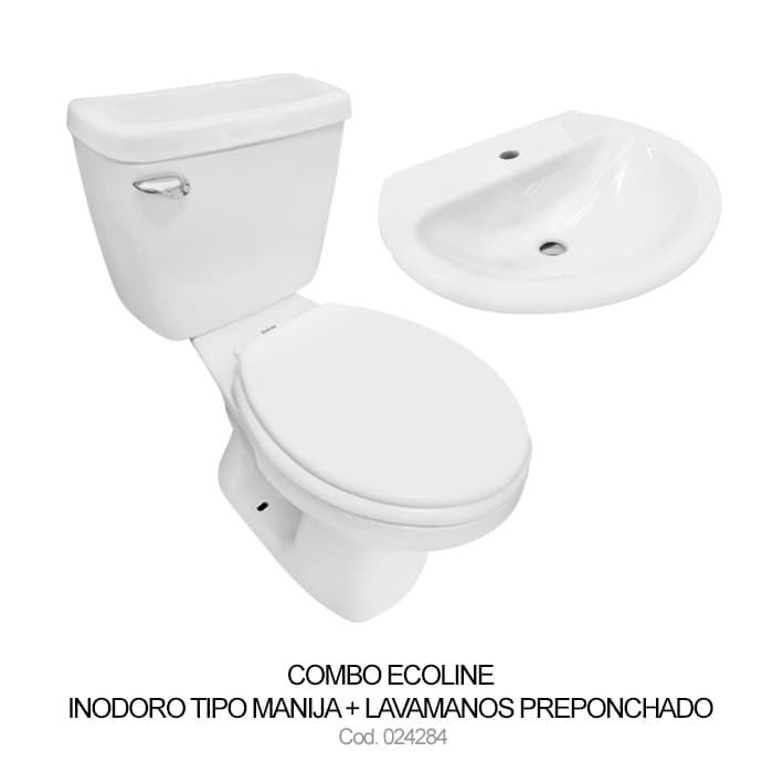 COMBO ECOLINE RED+Lavamanos. ECOLINE EQUIPADO LLavamanosE SENCILLA S/PEDESTAL