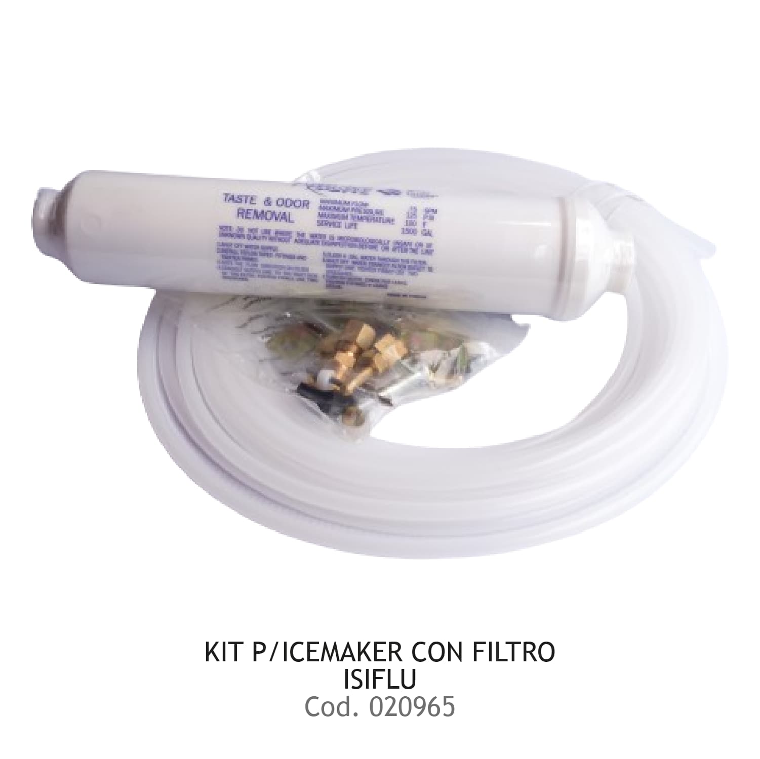 KIT P/ICEMAKER CON FILTRO ISIFLU"