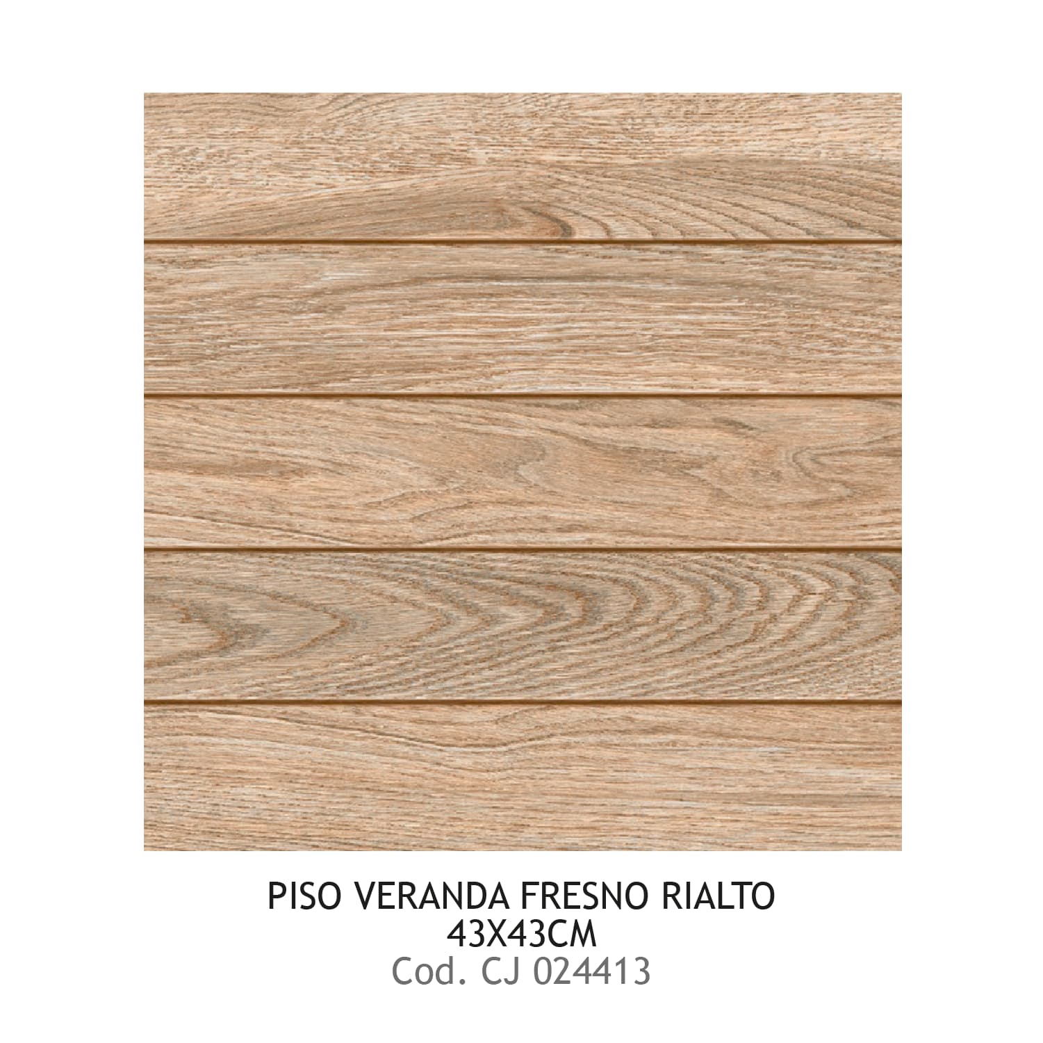 PISO PRIM 43X43 VERANDA FRESNO 10UXCJ RIALTO