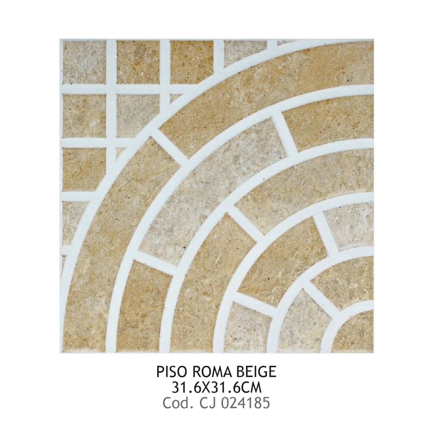 PISO PRIM 31.6X31.6 ROMA BEIGE SMB 17UXCJA