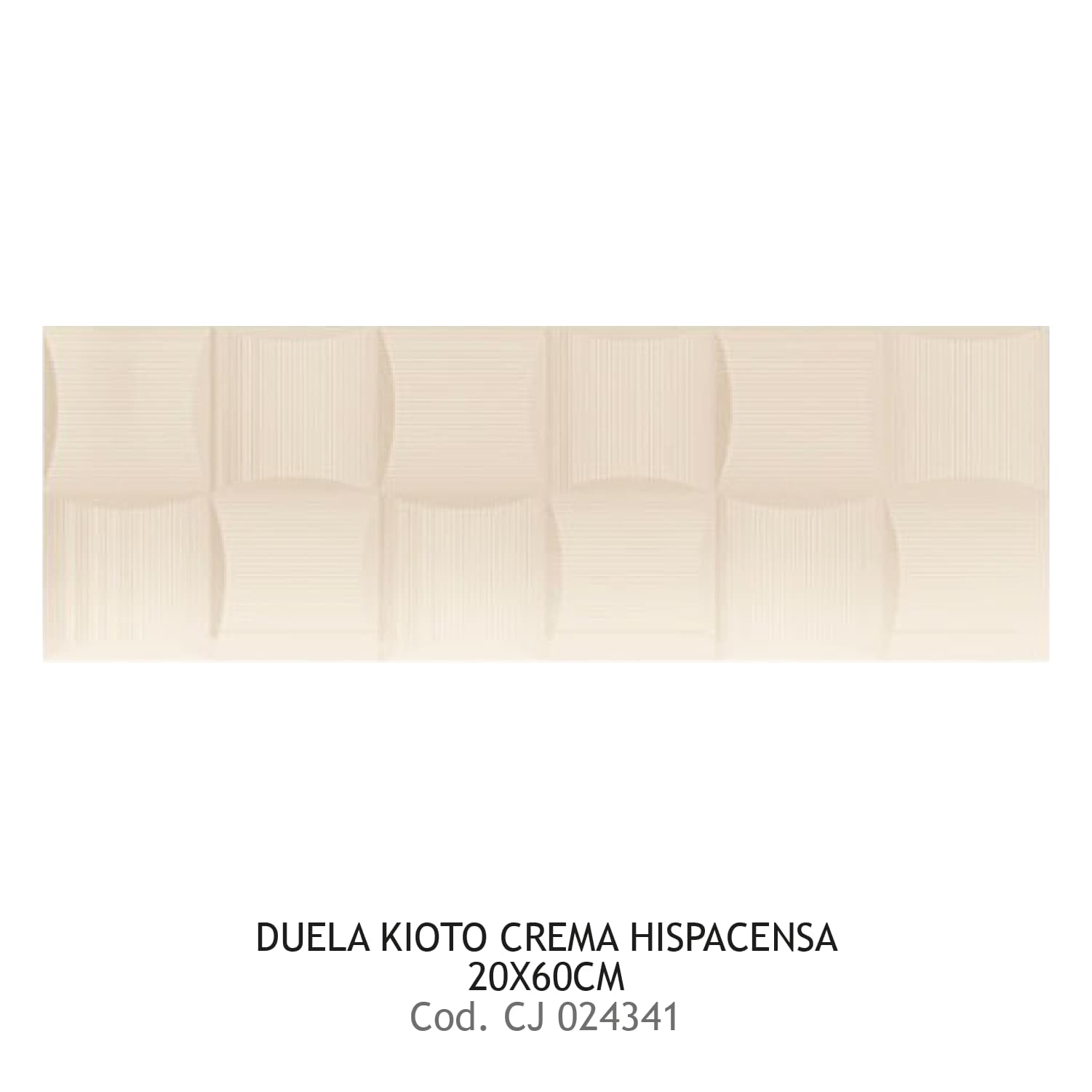 DUELA 20X60 KIOTO CREMA HISPACENSA 9UXCJA