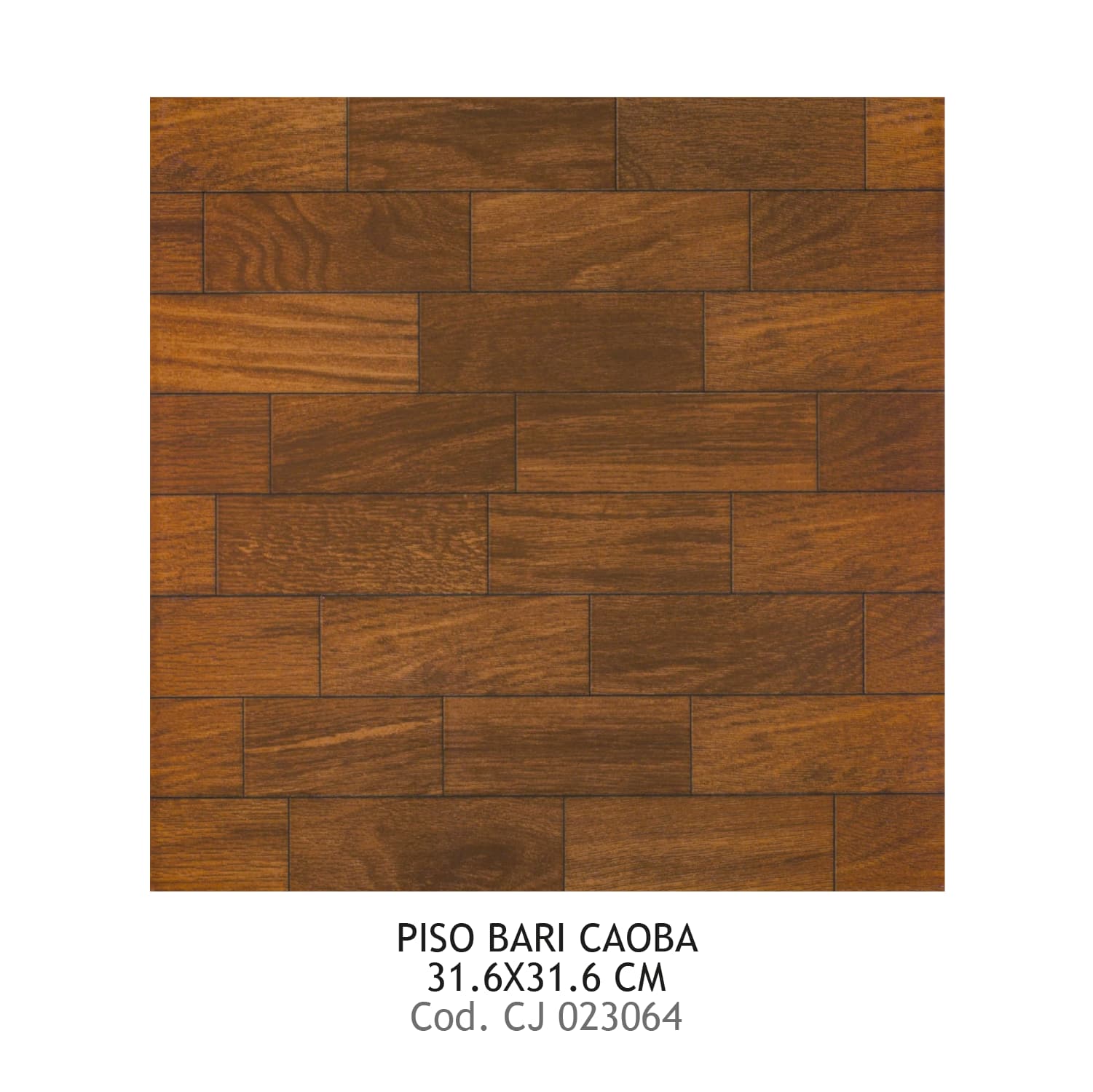 PISO PRIM 31X31 BARI CAOBA SMB 17 UXCJ