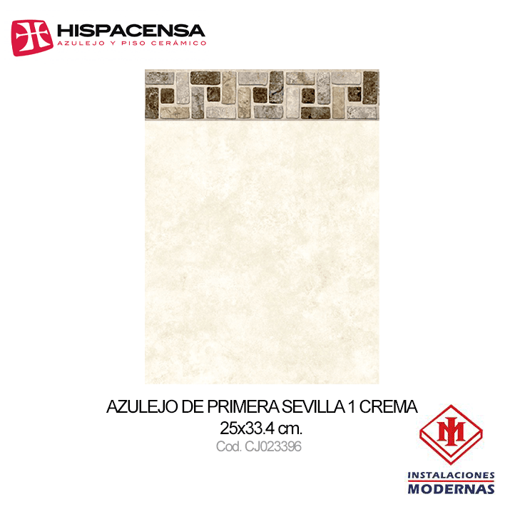 AZ. PRIM 25X33.4 SEVILLA 1 CREMA HISPACENSA 17 UXCJ