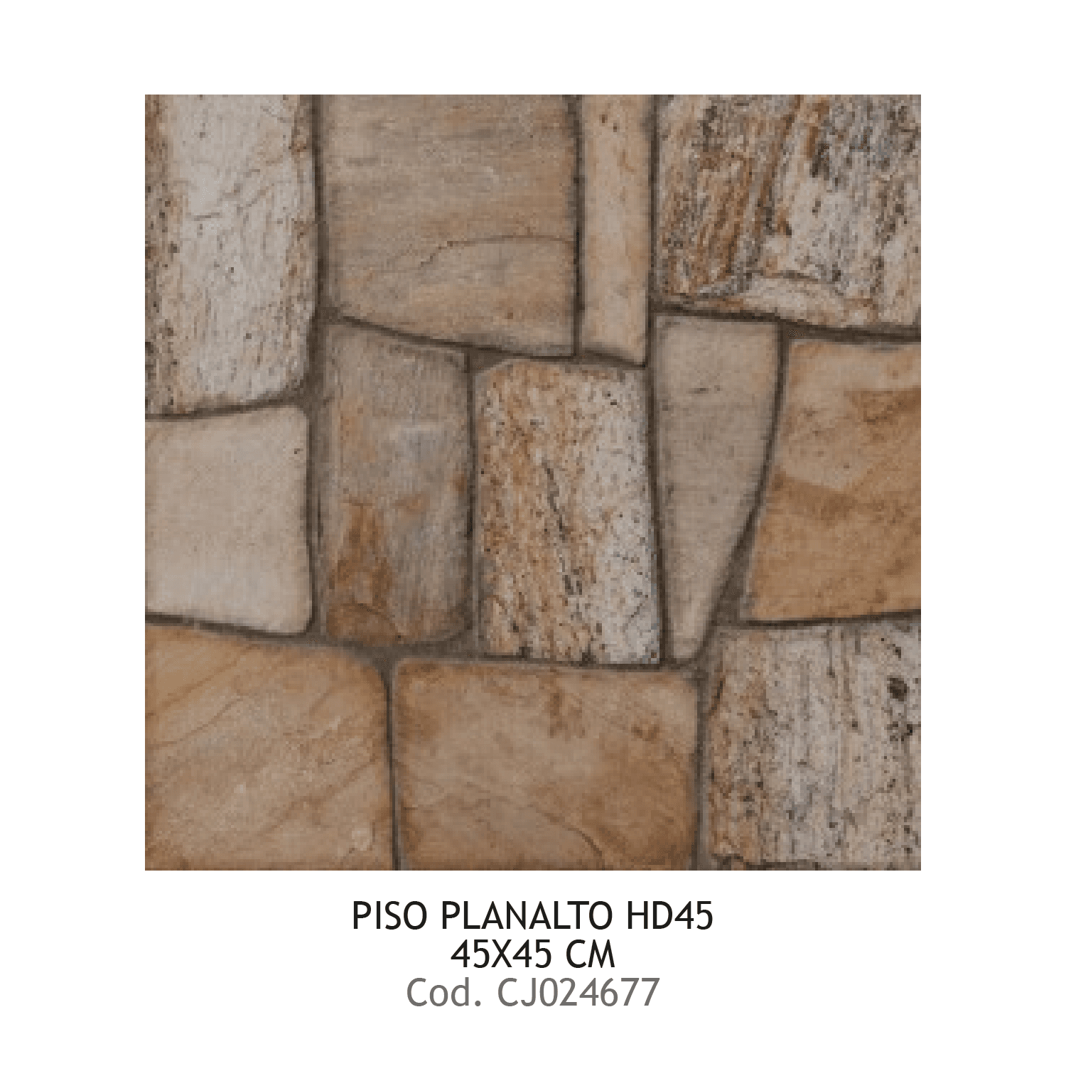 PISO PRIM 45X45 PLANALTO HD45 10 UXCJ FORMIGRES