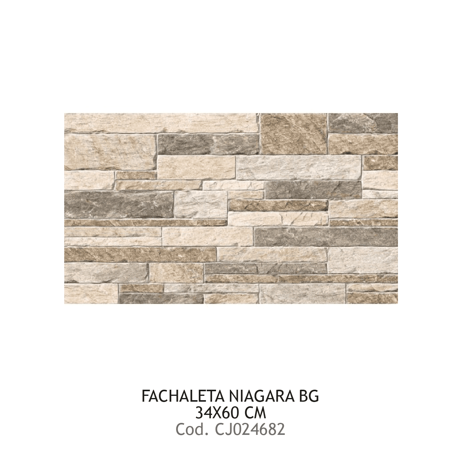 FACHALETA PRIM 34X60 NIAGARA BG HD34X60 10 UXCJ FORMIGRES