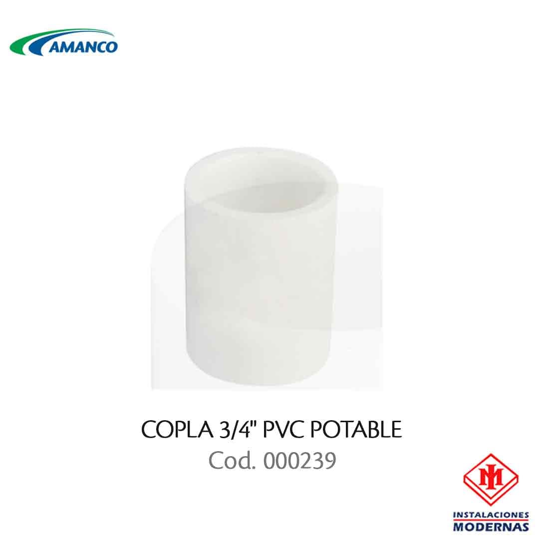 COPLA 3/4" PVC POTABLE