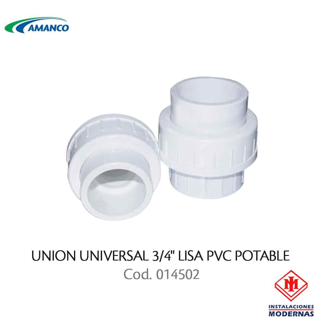 UNION UNIVERSAL 3/4" LISA PVC POTABLE