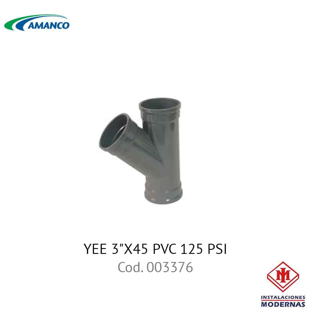 YEE 3"X45  PVC 125 PSI