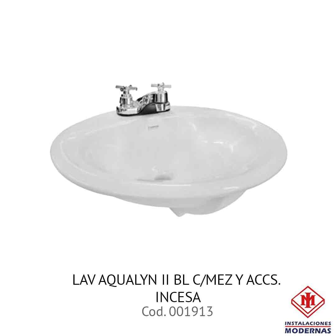 Lavamanos AQUALYN II BL C/MEZ Y ACCS. INCESA