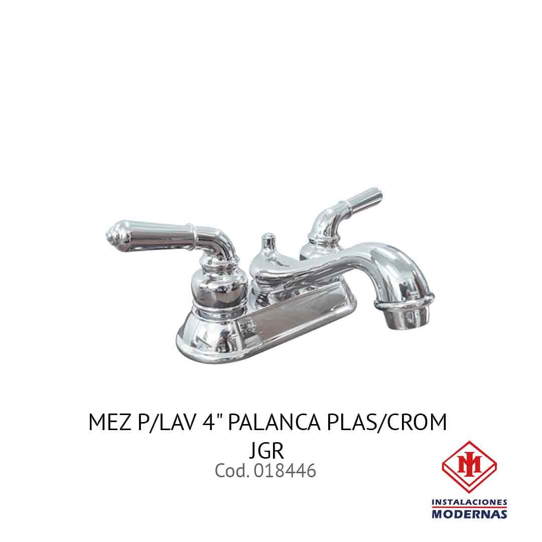MEZ P/Lavamanos 4" PALANCA PLAS/CROM JGR