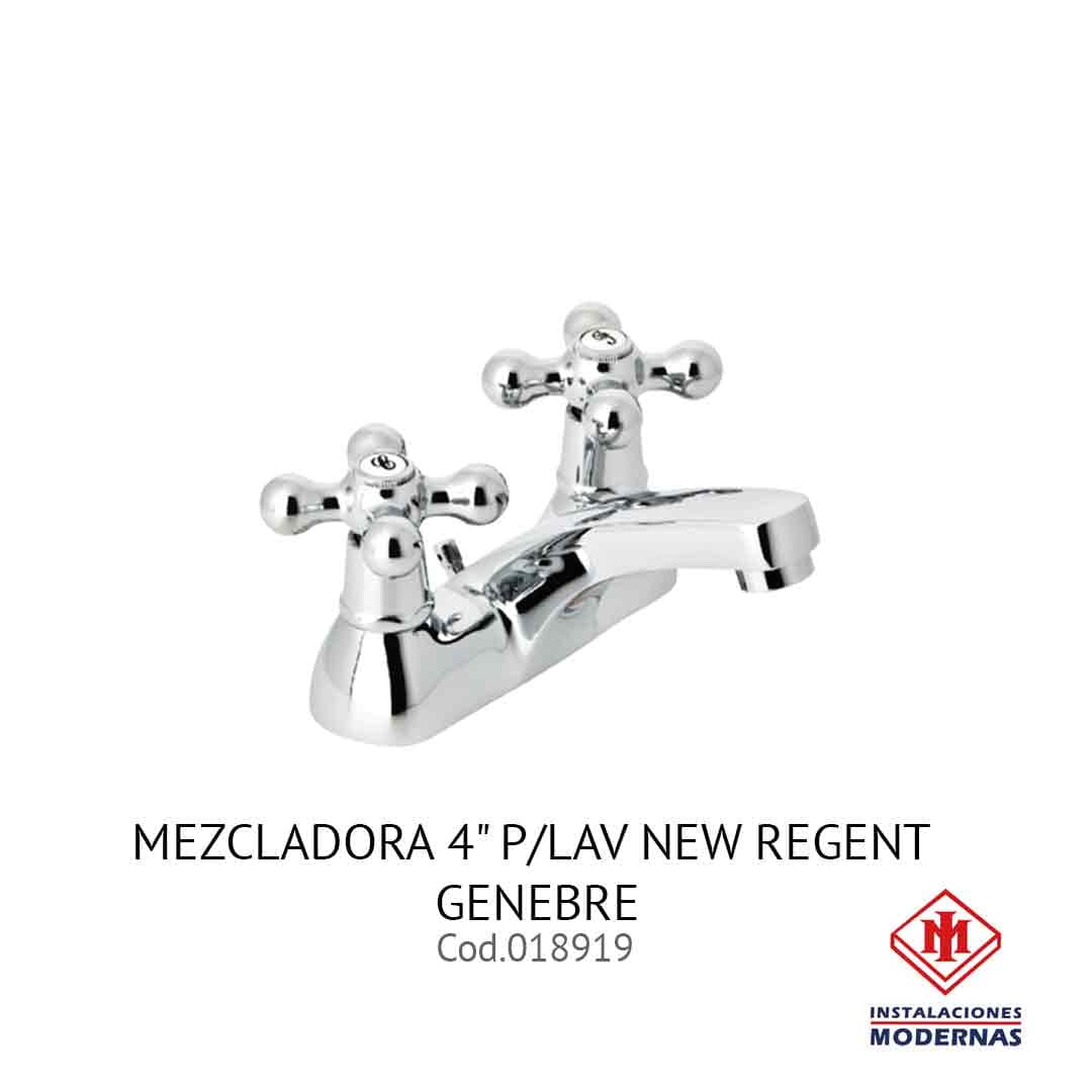 MEZCLADORA 4" P/Lavamanos NEW REGENT GENEBRE
