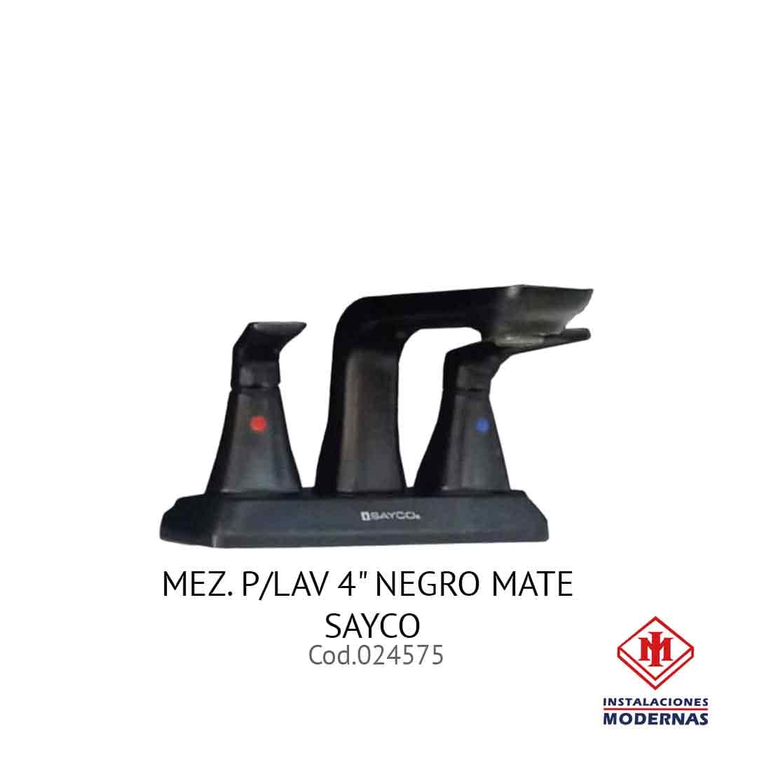 MEZ. P/Lavamanos 4" NEGRO MATE SAYCO
