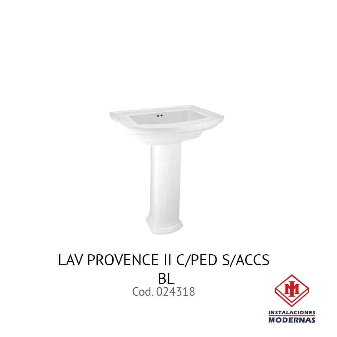Lavamanos PROVENCE II C/PED S/ACCS BL