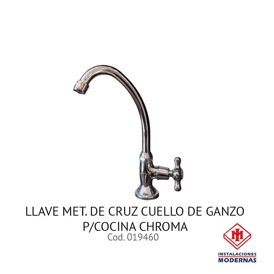 LLavamanosE MET. DE CRUZ CUELLO DE GANZO P/COCINA CHROMA