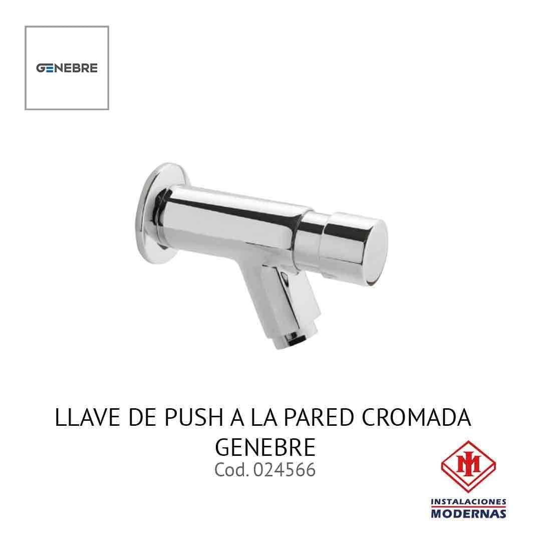 LLavamanosE DE PUSH A LA PARED CROMADA GENEBRE