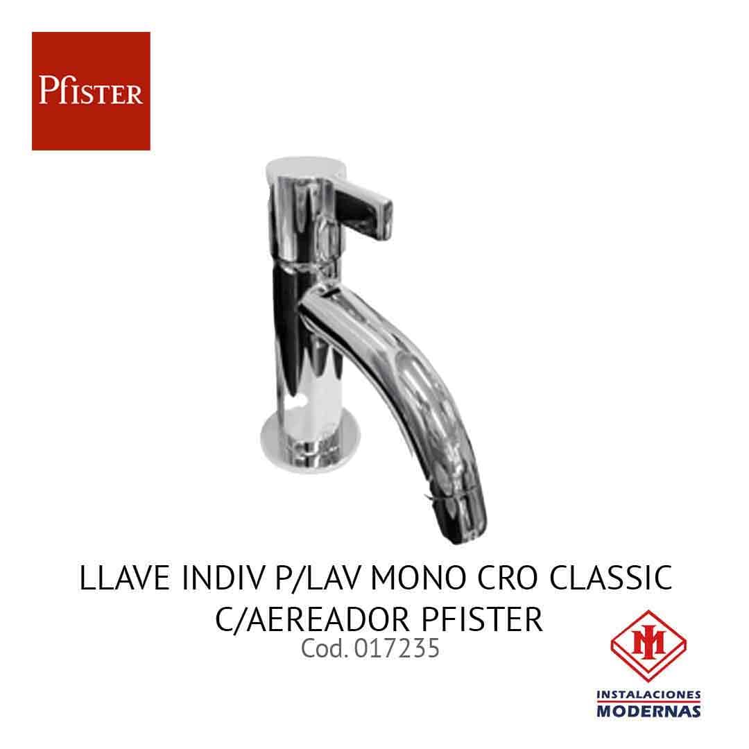 LLavamanosE INDIV P/Lavamanos MONO CRO CLASSIC C/AEREADOR PFISTER