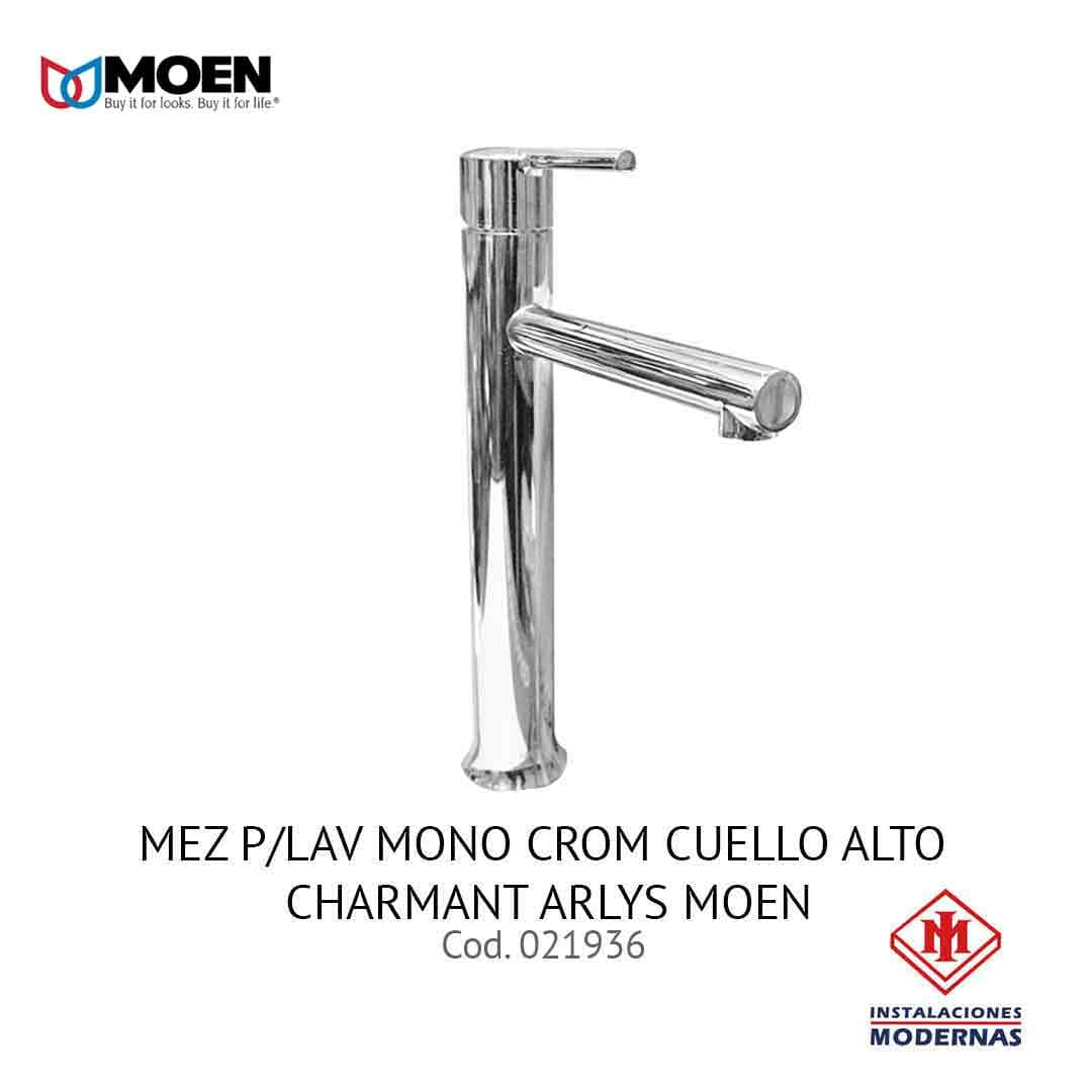 MEZ P/Lavamanos MONO CROM CUELLO ALTO CHARMANT ARLYS MOEN