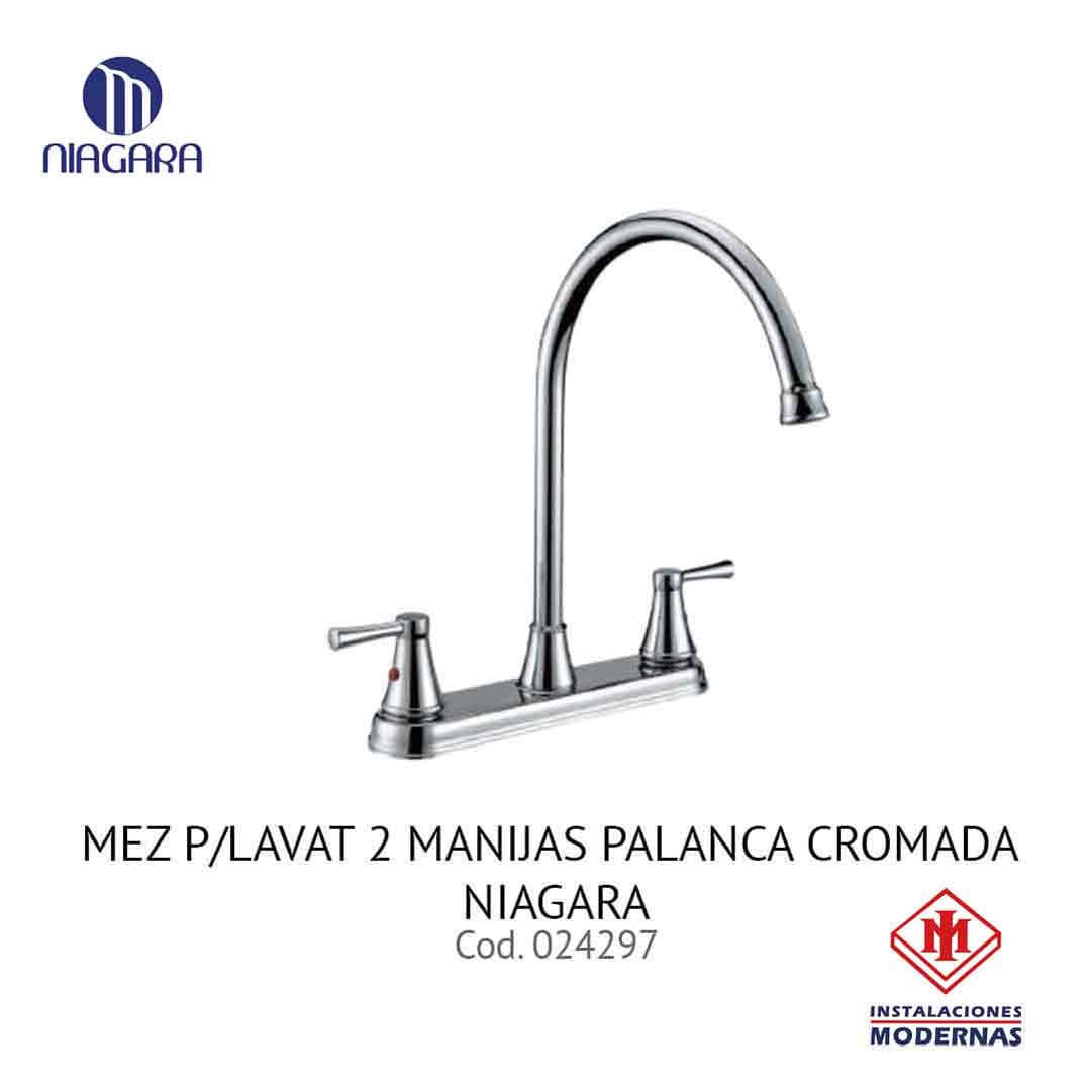 MEZ P/LavamanosAT 2 MANIJAS PALANCA CROMADA NIAGARA