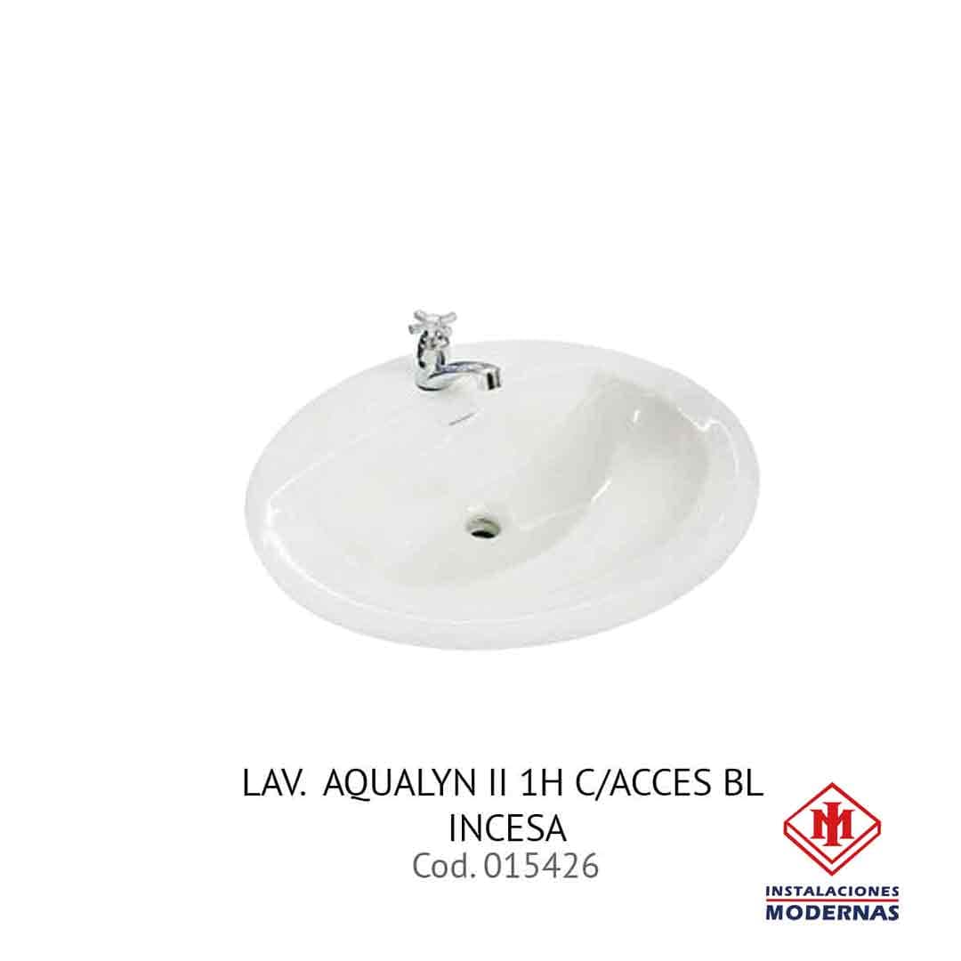 Lavamanos AQUALYN II 1H C/ACCES BL  INCESA
