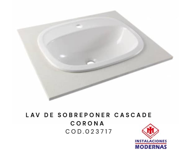 Lavamanos DE EMPOTRAR CASCADE (SOLO LOZA)CORONA INCESA