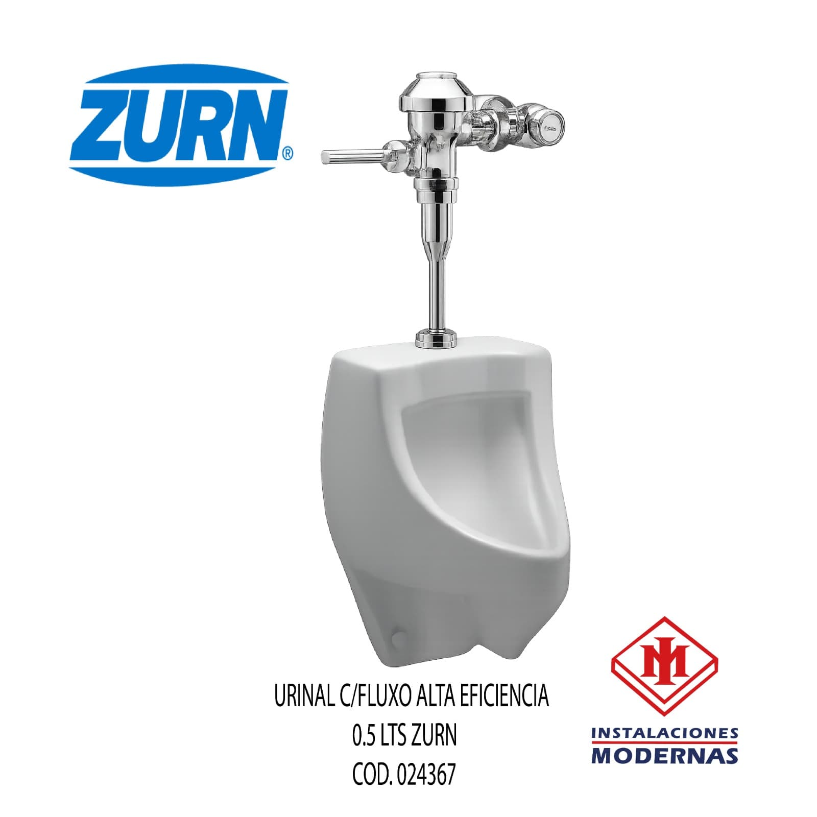URINAL C/FLUXO ALTA EFICIENCIA 0.5 LTS  ZURN