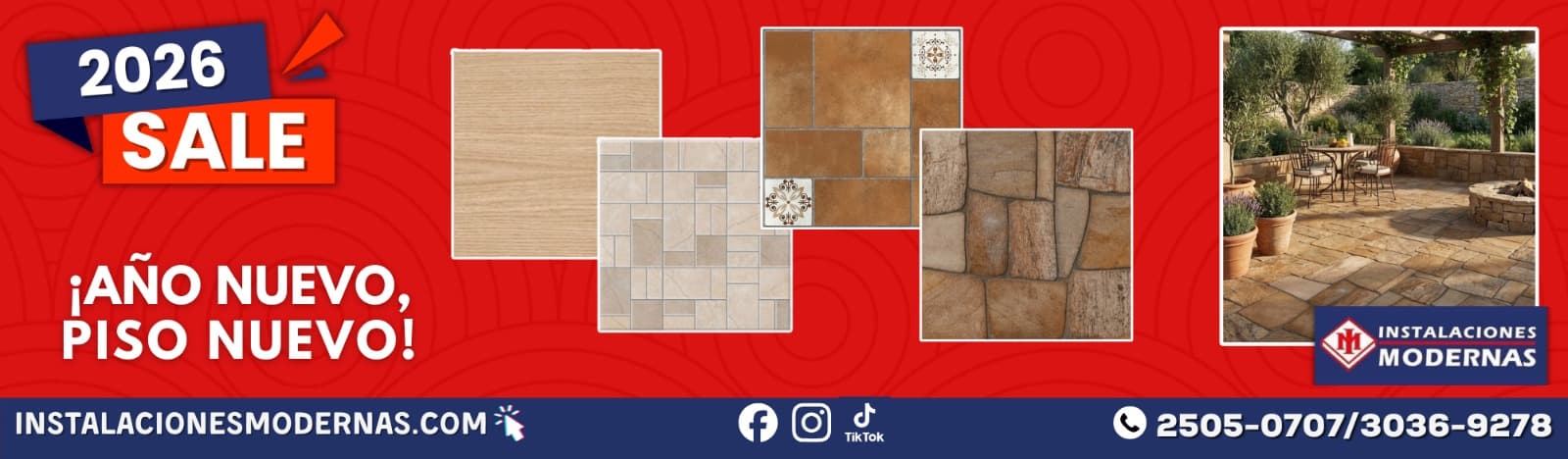 Promociones especiales en Instalaciones Modernas Guatemala - Pisos, azulejos, loza sanitaria y más