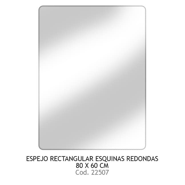 Espejo Rectangular C/esquinas redondas 60x80 CJ3778 NIAGARA