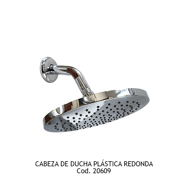 CABEZA DE DUCHA PLAS BL REDONDO TS-8001