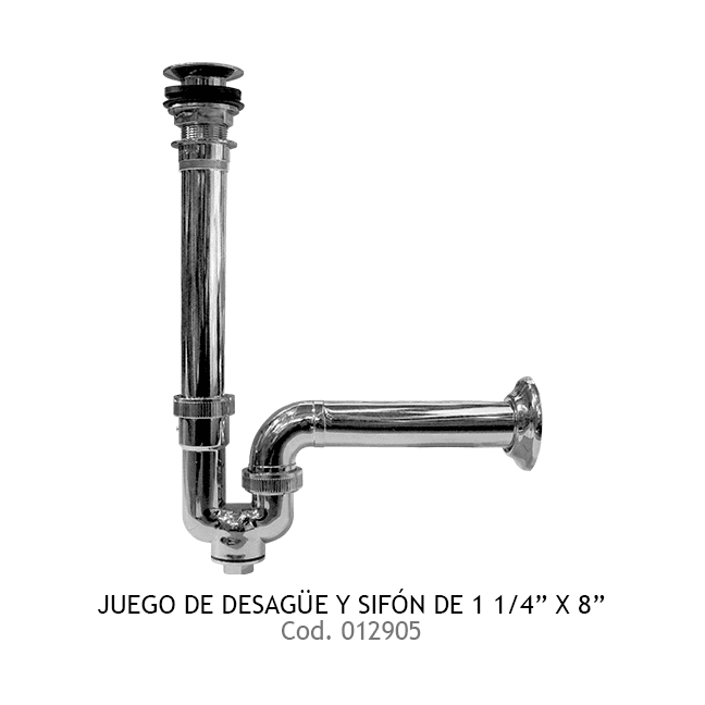 JGO DESAG-SIFON 1 1/4X8" PLAST