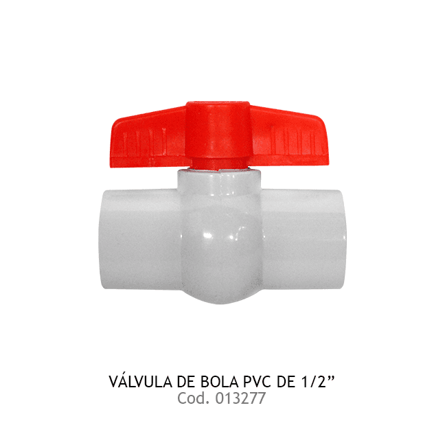 VALV BOLA LISA 1/2 PVC TWN
