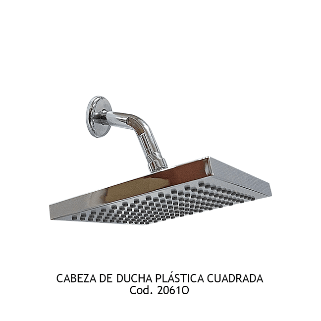 CABEZA DE DUCHA PLAS BL CUADRADO TS-8005-2