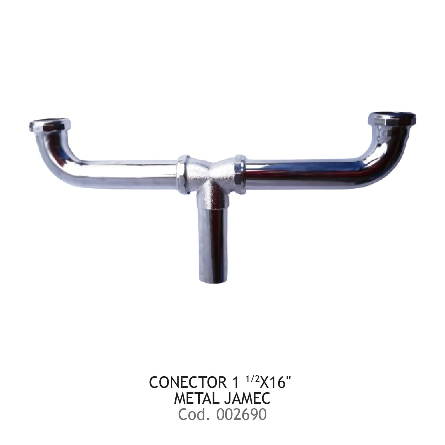 CONECTOR 1 1/2X16" METAL JAMEC