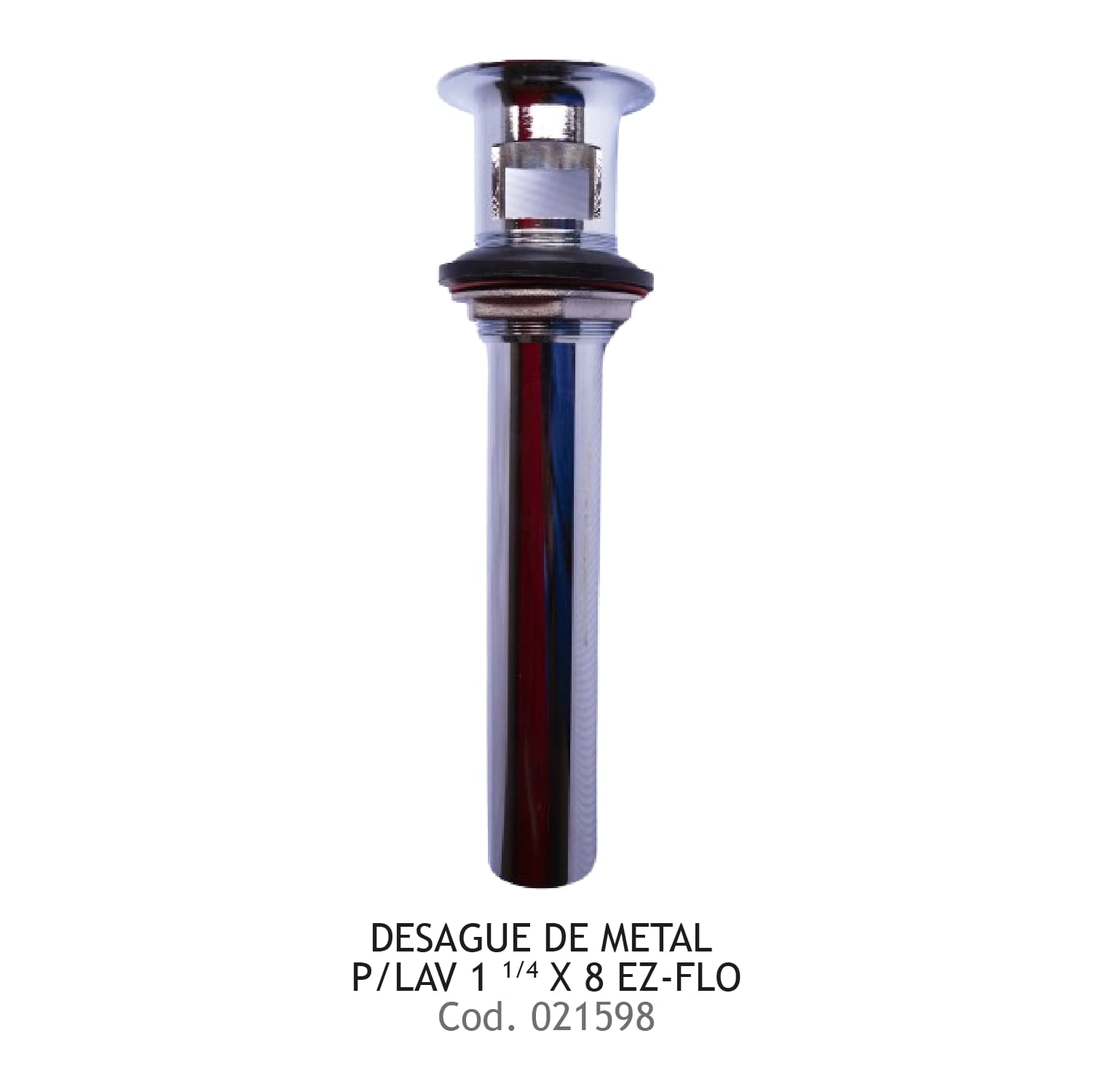 DESAGUE DE METAL P/Lavamanos 1 1/4 X 8 EZ-FLO