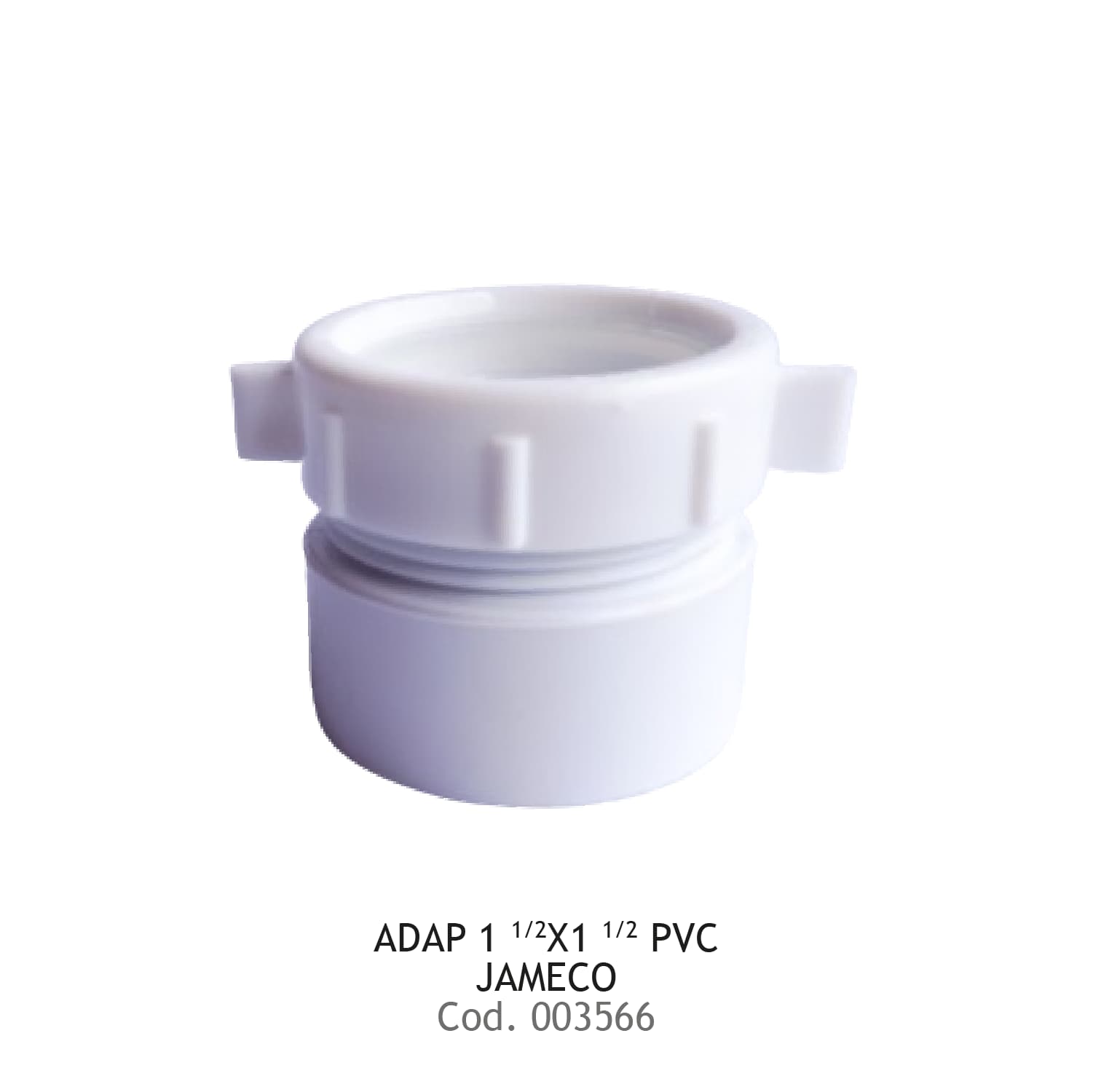 ADAP 1 1/2X1 1/2 PVC JAMECO