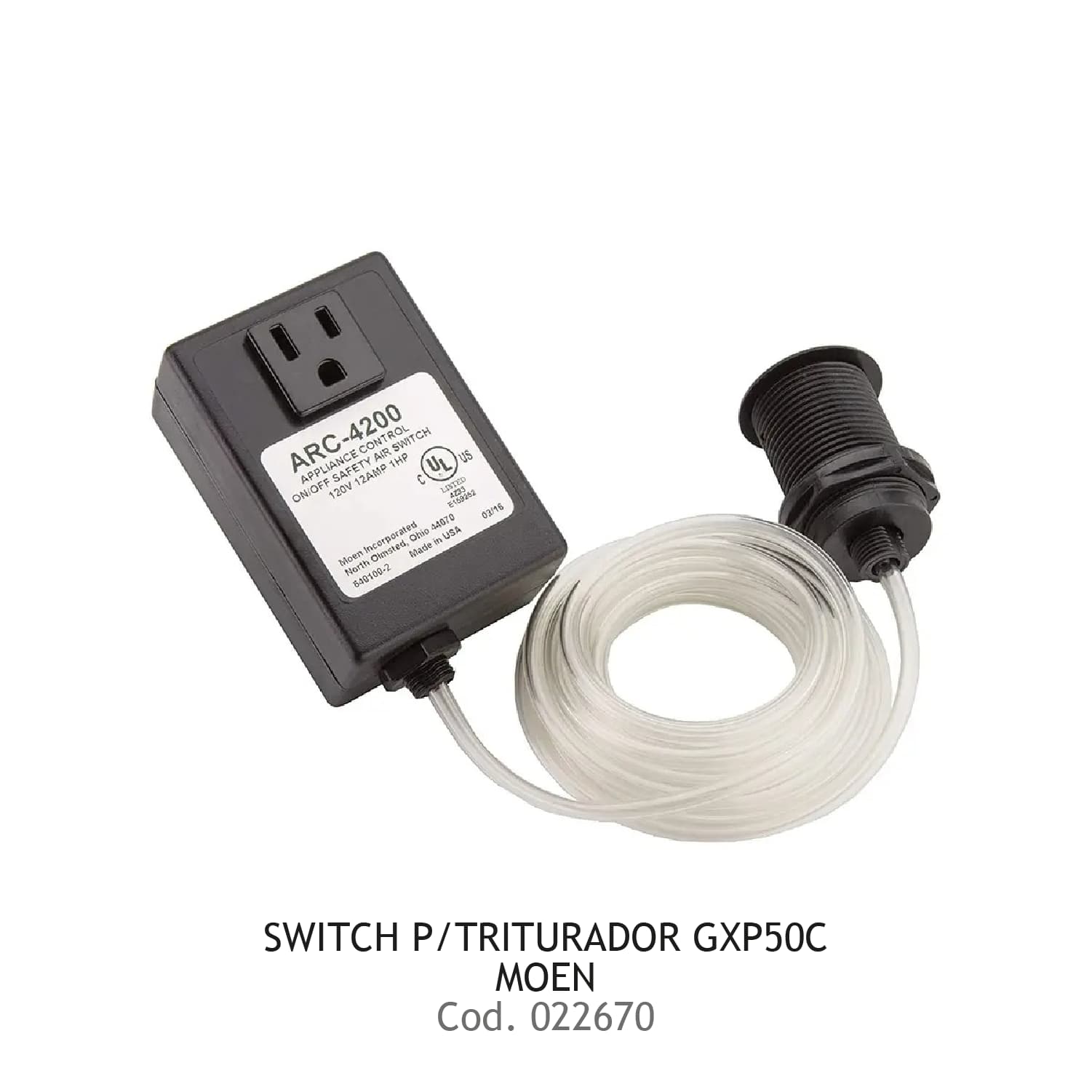 SWITCH P/TRITURADOR GXP50C MOEN