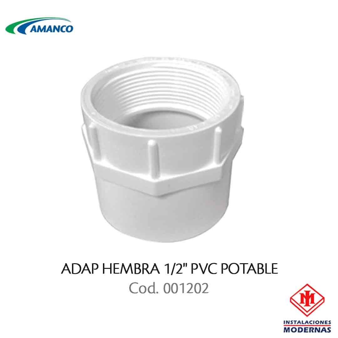 ADAP HEMBRA 1/2" PVC POTABLE