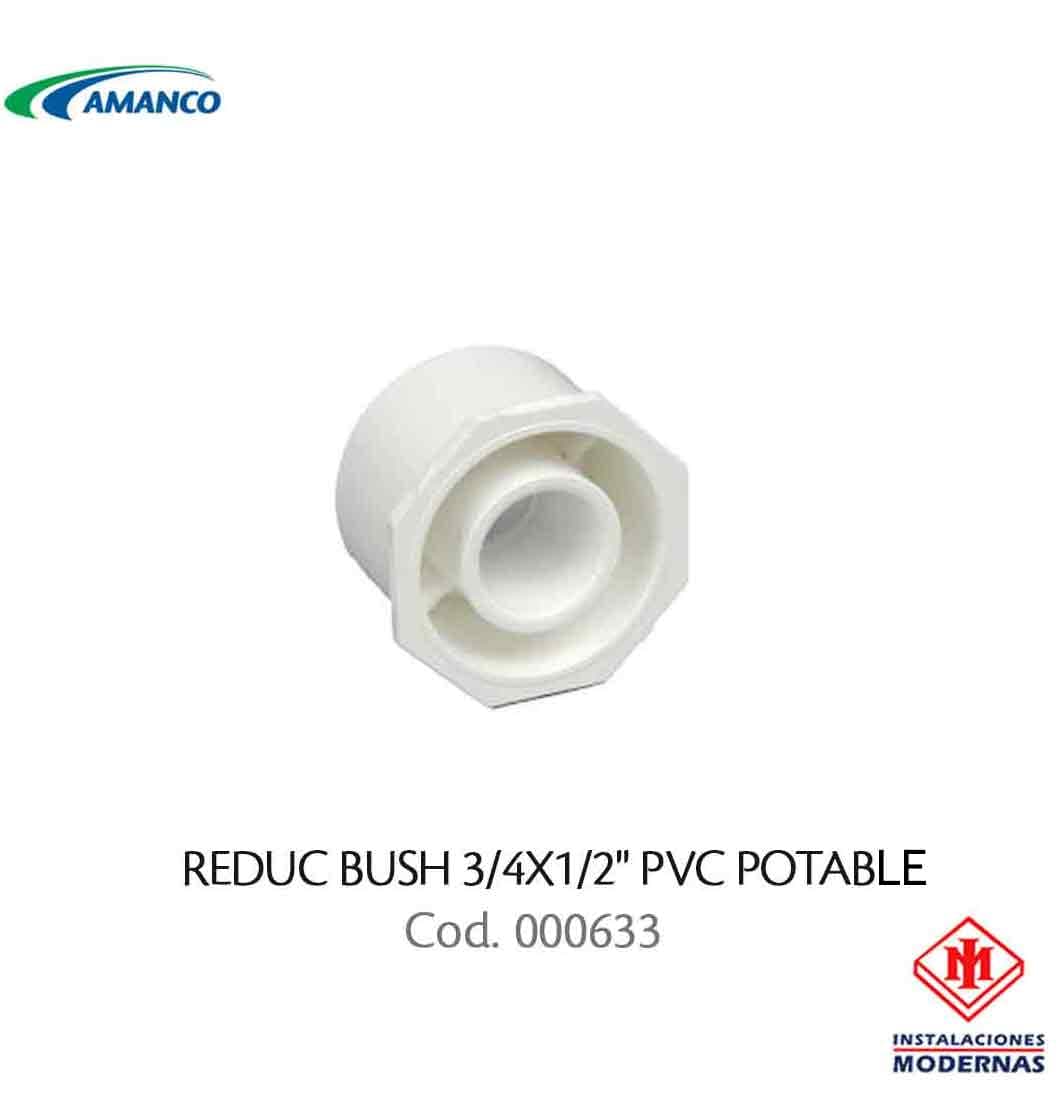 REDUC BUSH 3/4X1/2" PVC POTAB