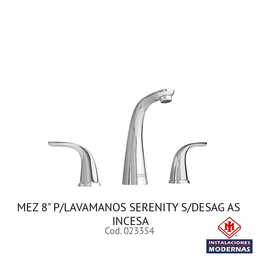 Mez 8" p/Lavamanos Serenity s/desag AS INCESA