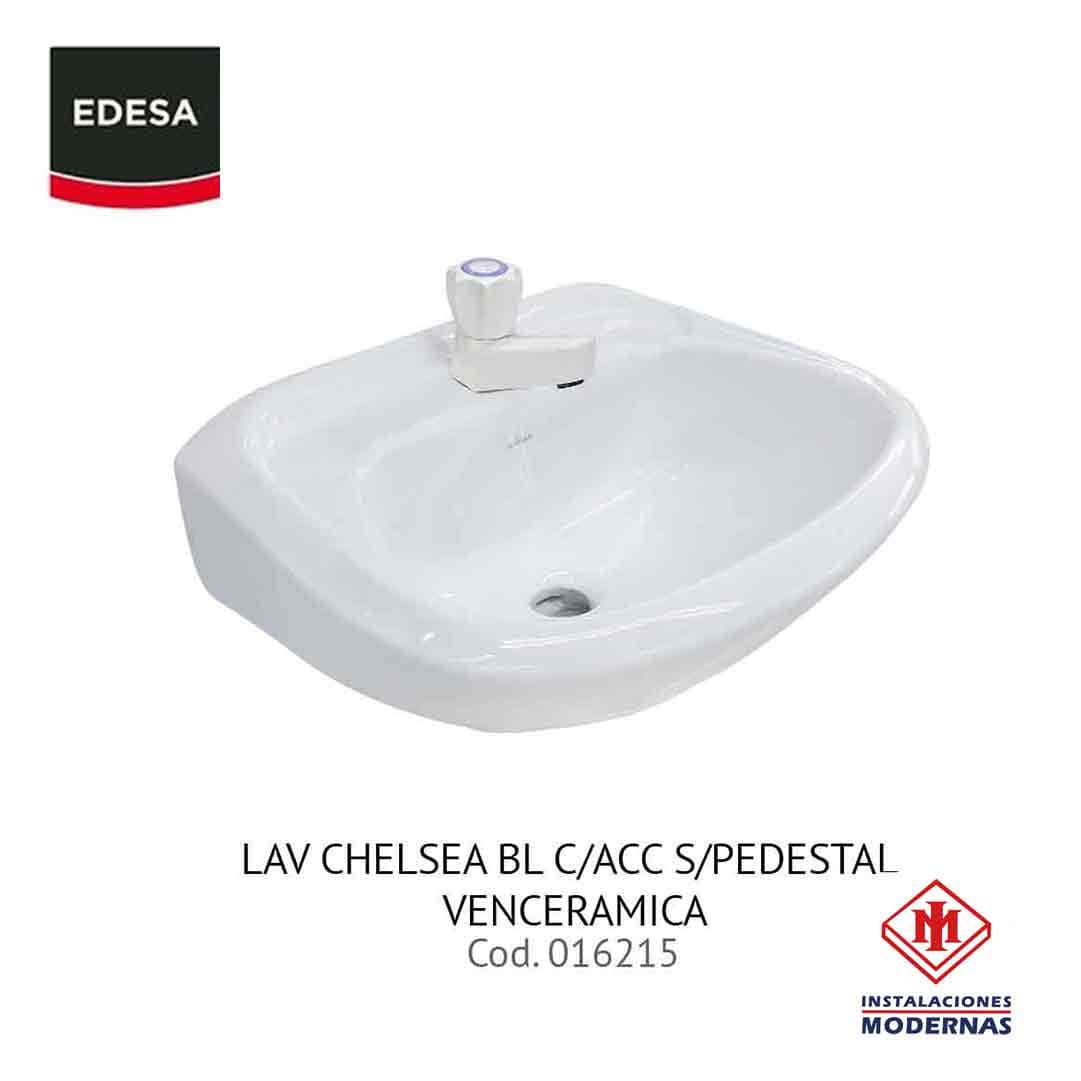 Lavamanos CHELSEA BL C/ACC S/PEDESTAL VENCERAMICA