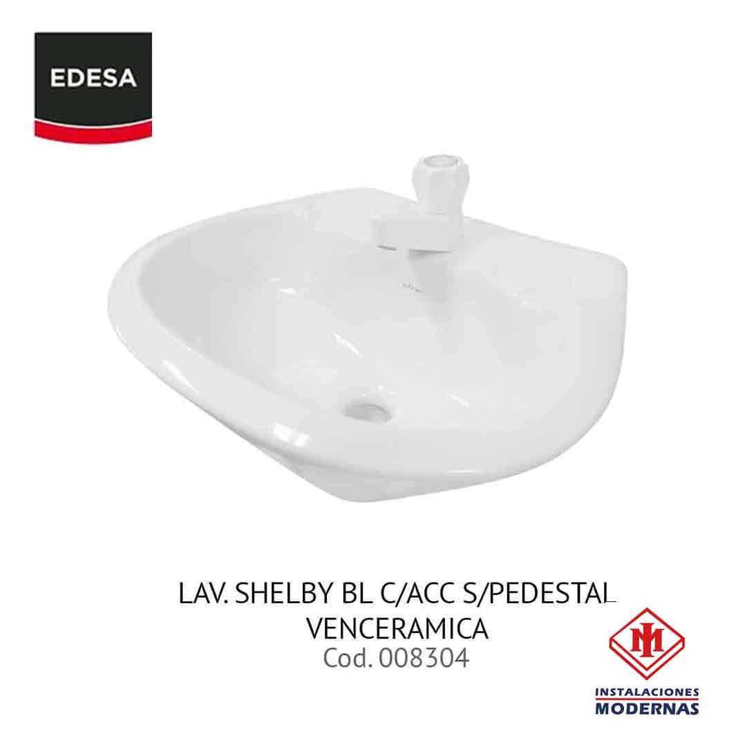 Lavamanos SHELBY BL C/ACC S/PEDESTAL VENCERAMICA