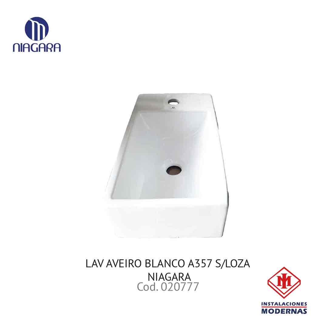 Lavamanos AVEIRO BLANCO A357 S/LOZA NIAGARA