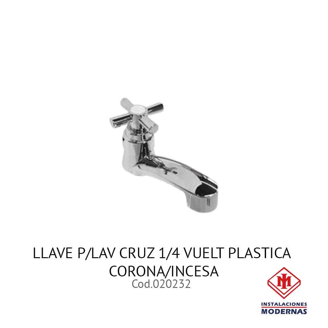 LLavamanosE P/Lavamanos CRUZ 1/4 VUELT PLASTICA CORONA/INCESA