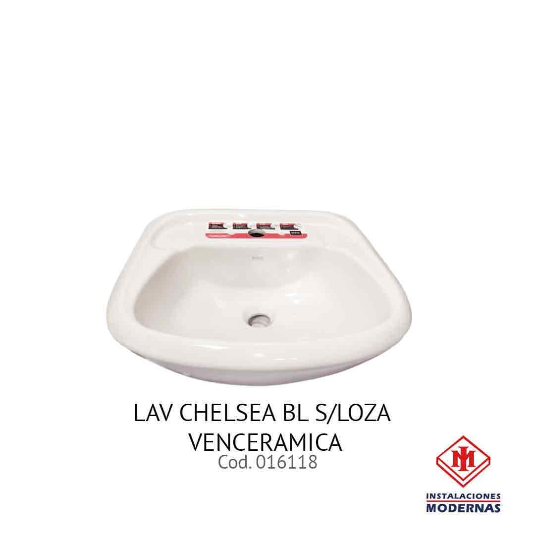 Lavamanos CHELSEA BL S/LOZA VENCERAMICA